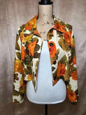 Sezane Soleya Jacket cropped floral